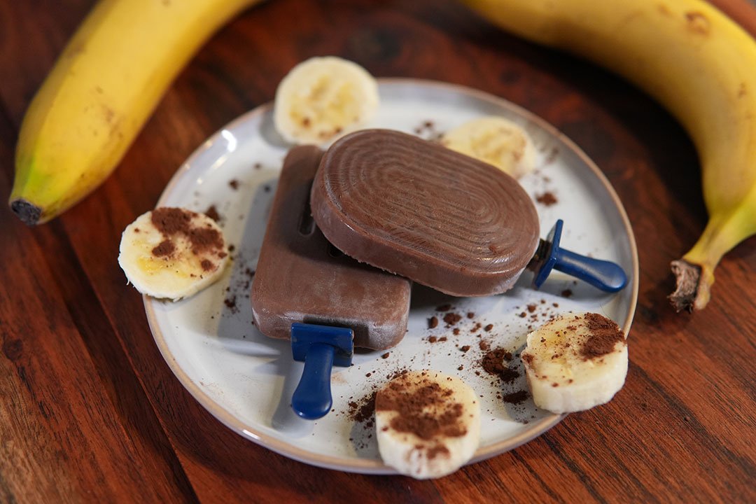 Bananen chocolade ijs (recept zonder ijsmachine)